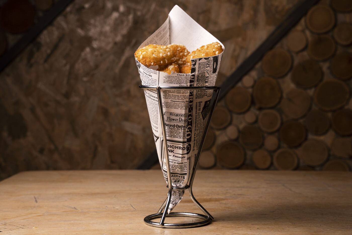 Conetto di crocchette di brie